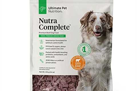 Ultimate Pet Nutrition Nutra Complete, 100% Freeze Dried Veterinarian Formulated Raw Beef Dog Food..