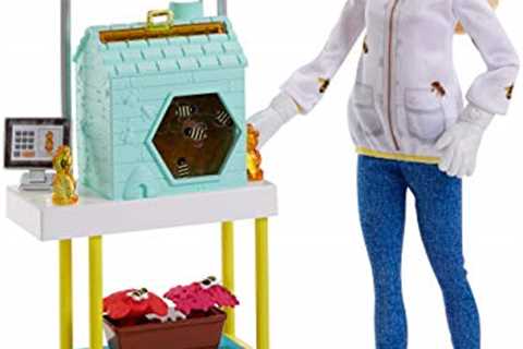 Barbie Careers Doll, Beekeeper Playset with Accessories