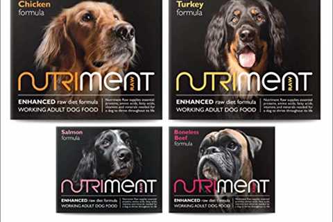 NUTRIMENT ENHANCED ADULT WORKING DOGS Raw Food (10 Tray Starter Pack) Frozen, Complete Premium BARF ..
