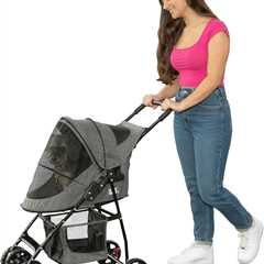 Shop Pet Gear Happy Trails Pet Stroller for Cats/Dogs - Easy Fold, Waterproof, 4 Colors