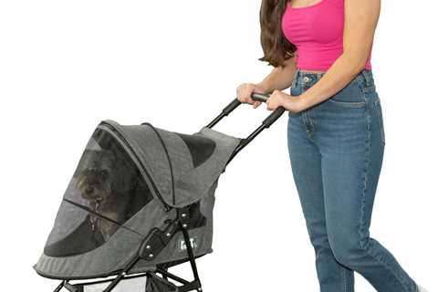 Shop Pet Gear Happy Trails Pet Stroller for Cats/Dogs - Easy Fold, Waterproof, 4 Colors